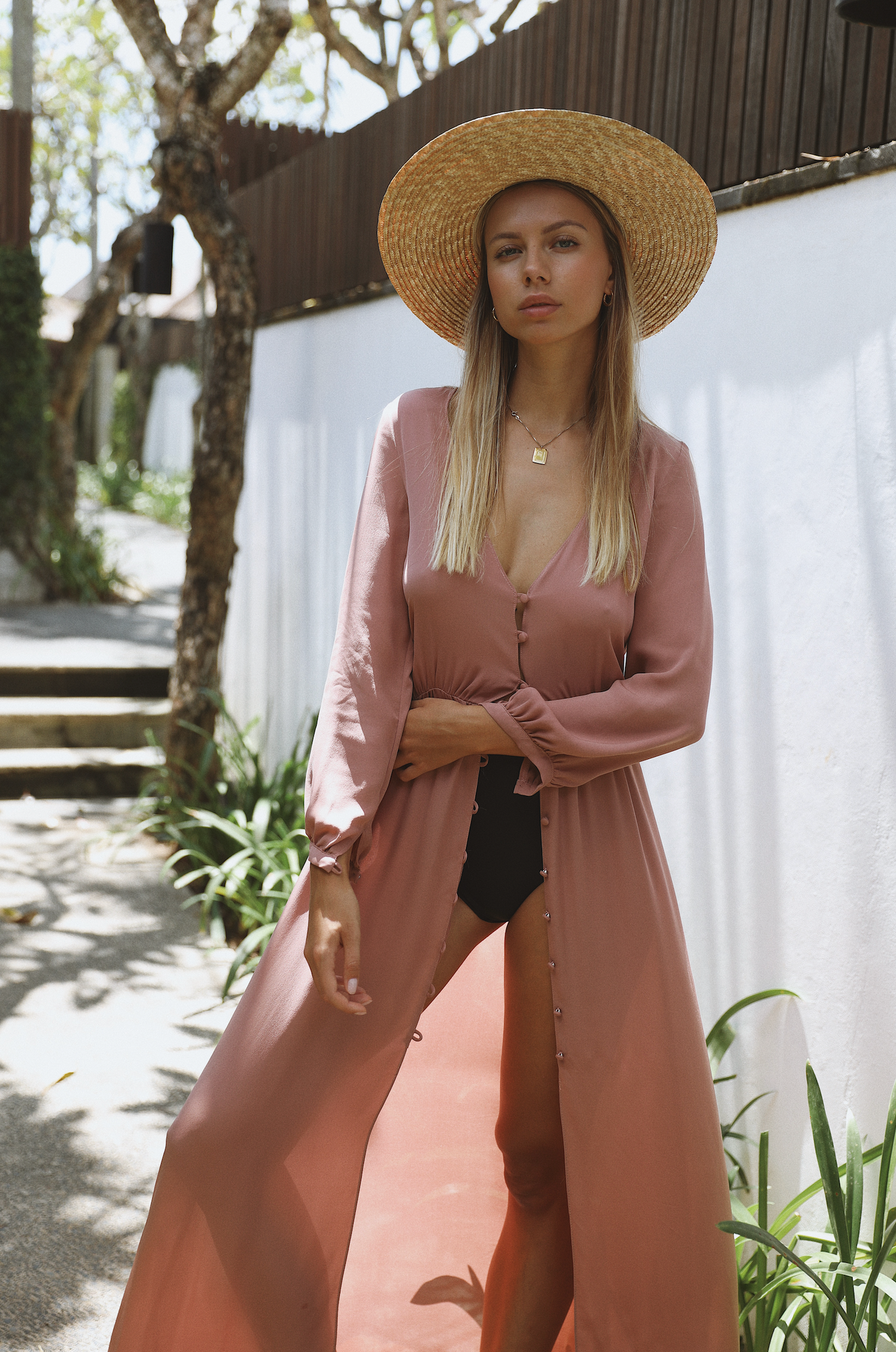 Nalu Dress in Rose