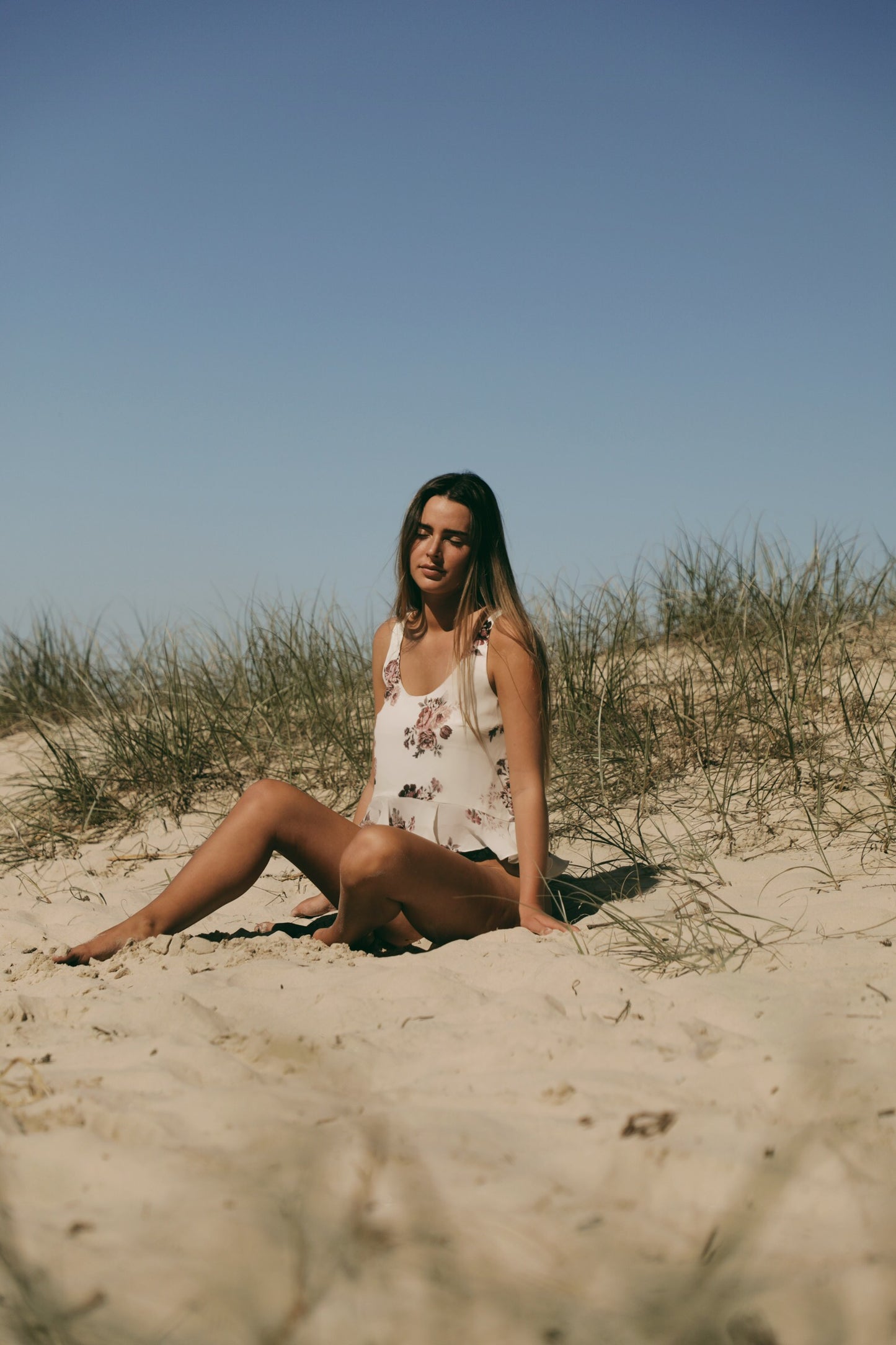 Anse Cami in White Floral