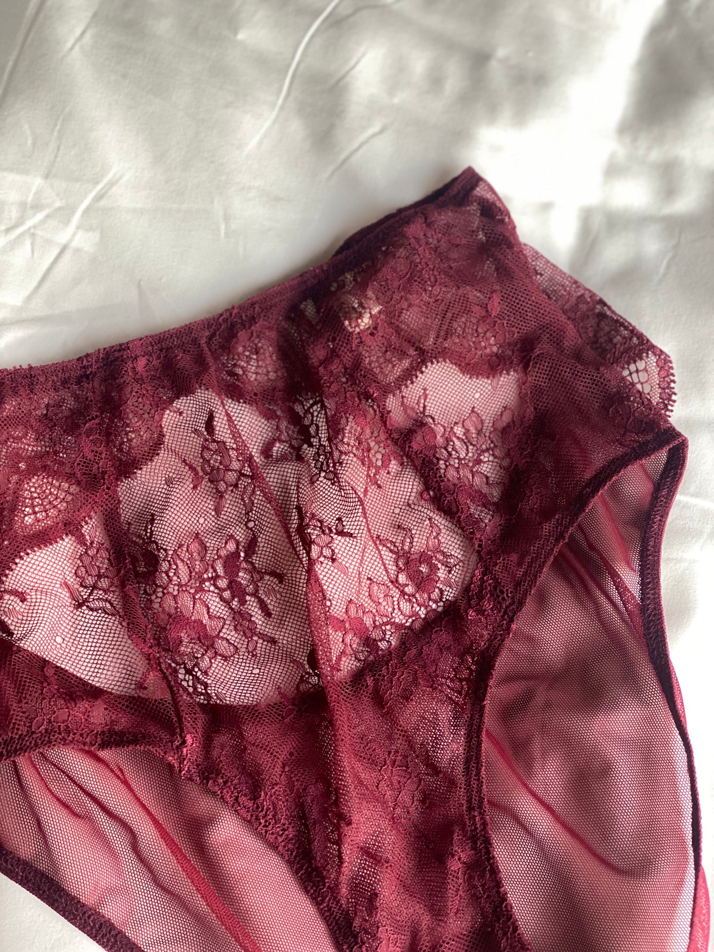 Dalliance High Waisted Knicker in Cherry