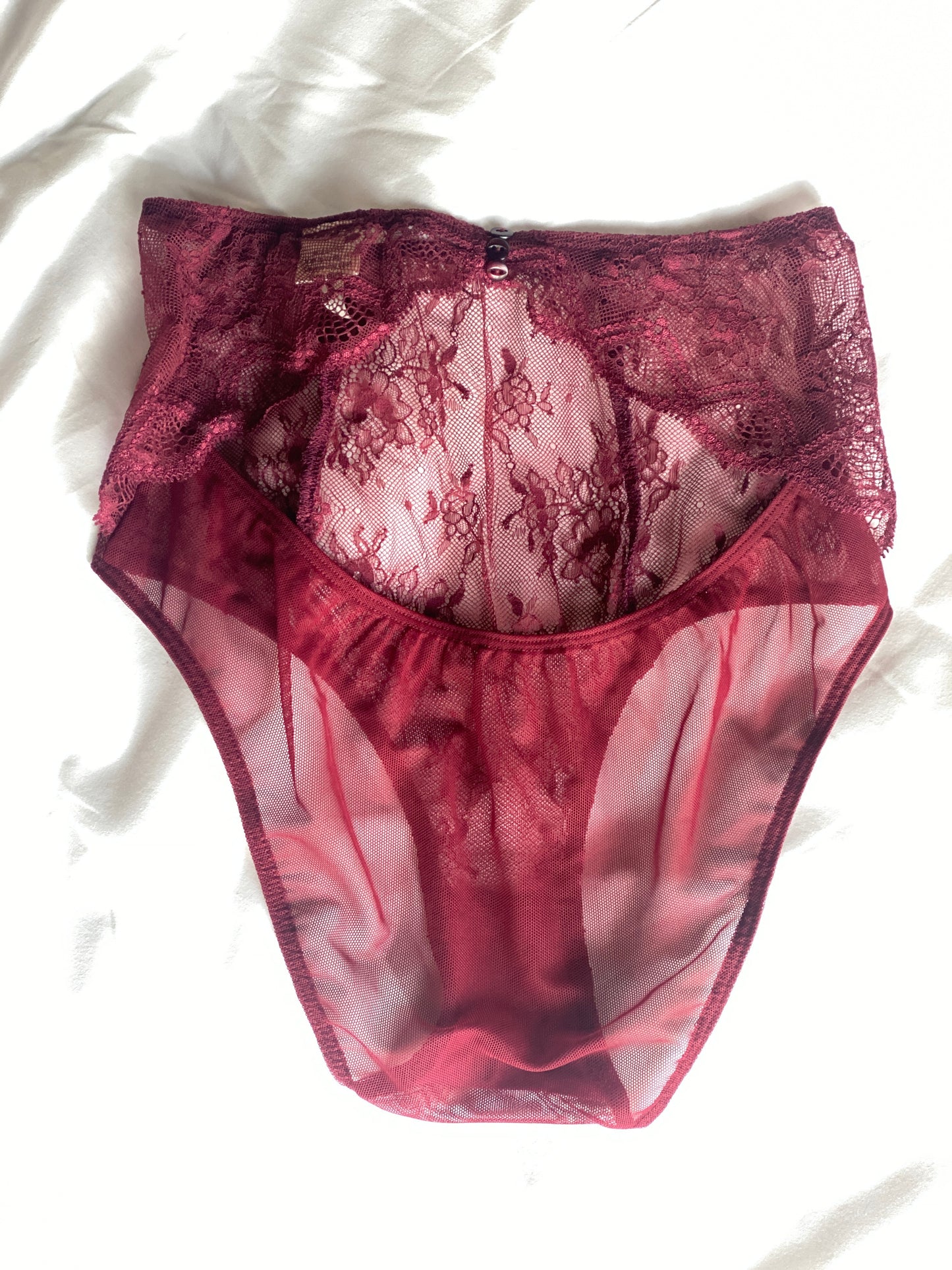 Dalliance High Waisted Knicker in Cherry